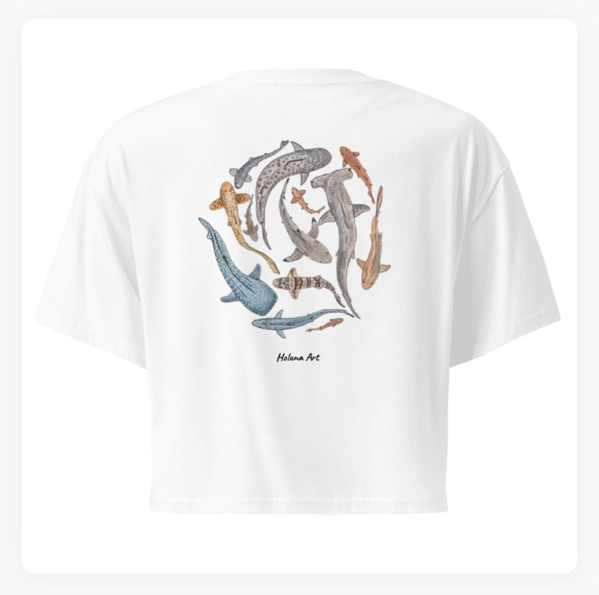 Shiver of Sharks Women's Crop Top