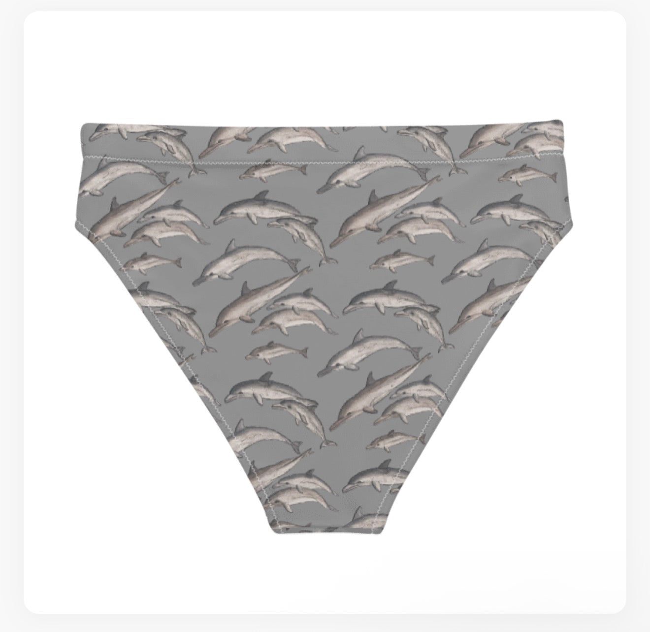 Dolphin Pod High Waisted Bikini Bottoms