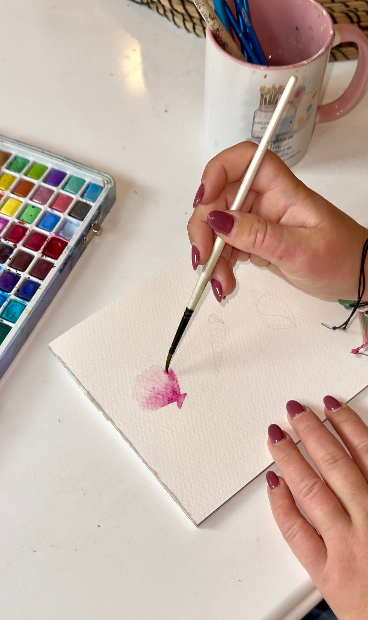 Sip & Paint Workshop - Sea Shell Edition