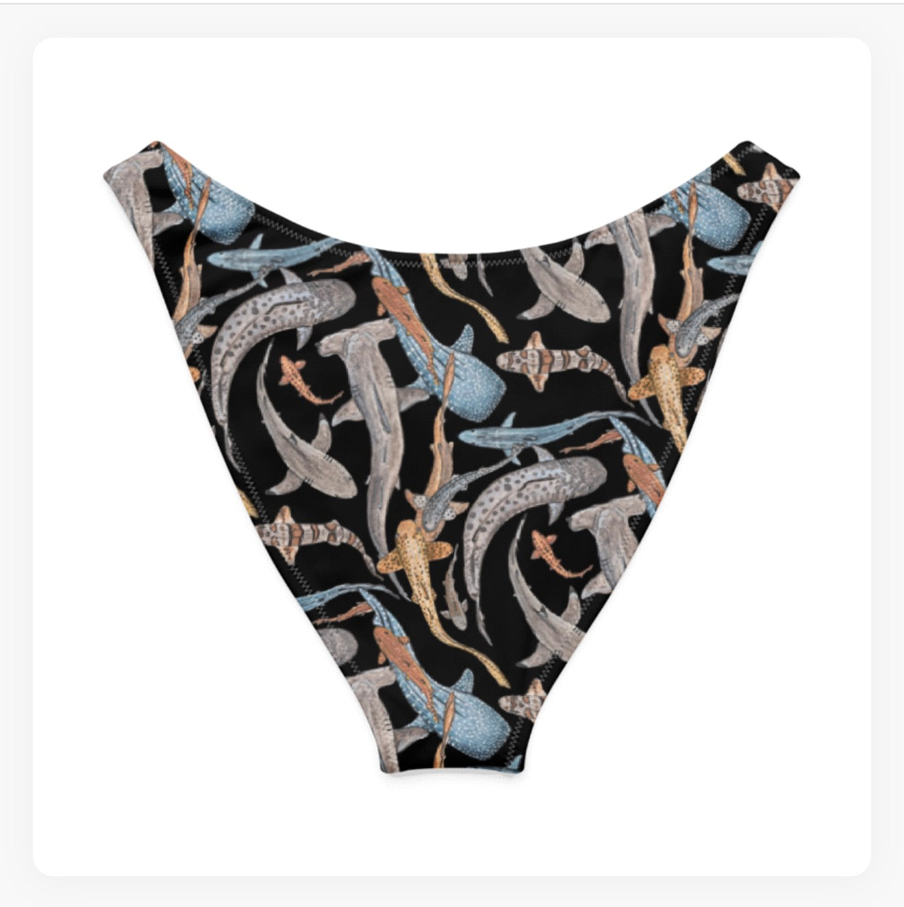 Shiver of Sharks V-Cut Bikini Bottoms