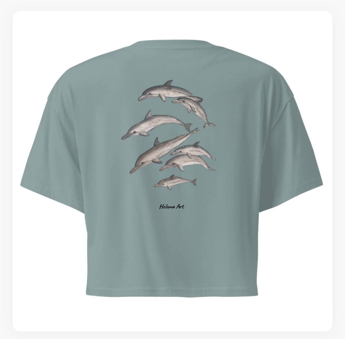 Dolphin Pod Women's Crop Top
