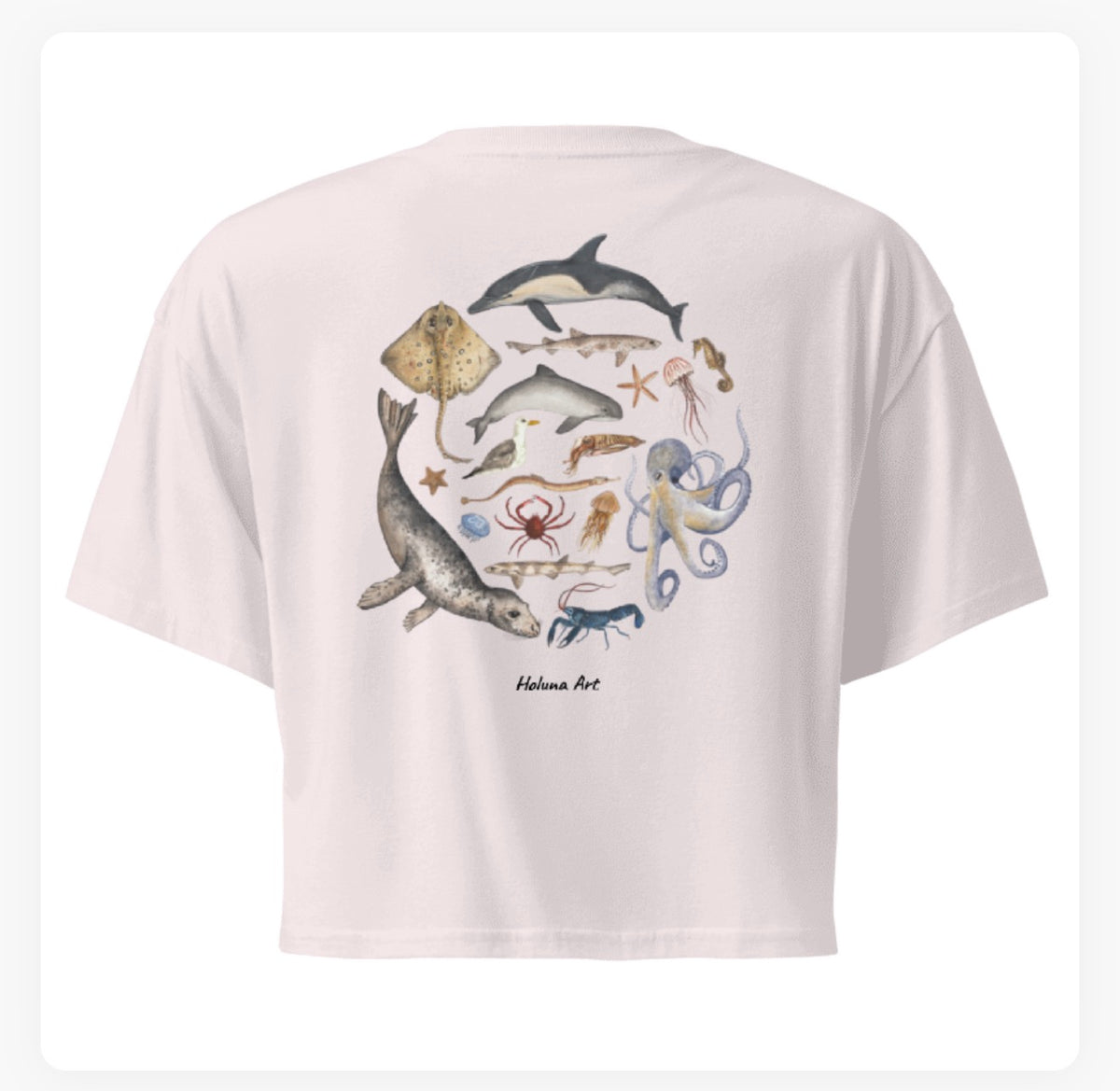 UK Marine Life Women's Crop Top
