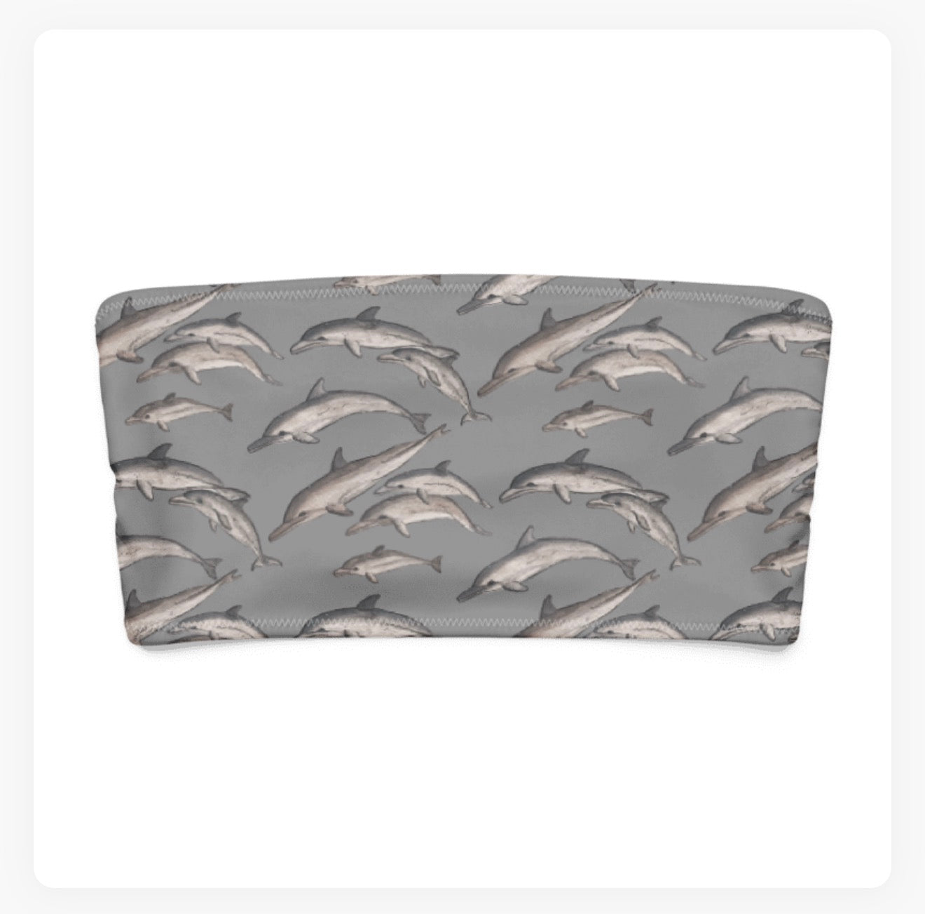 Dolphin Pod Bandeau Bikini Top