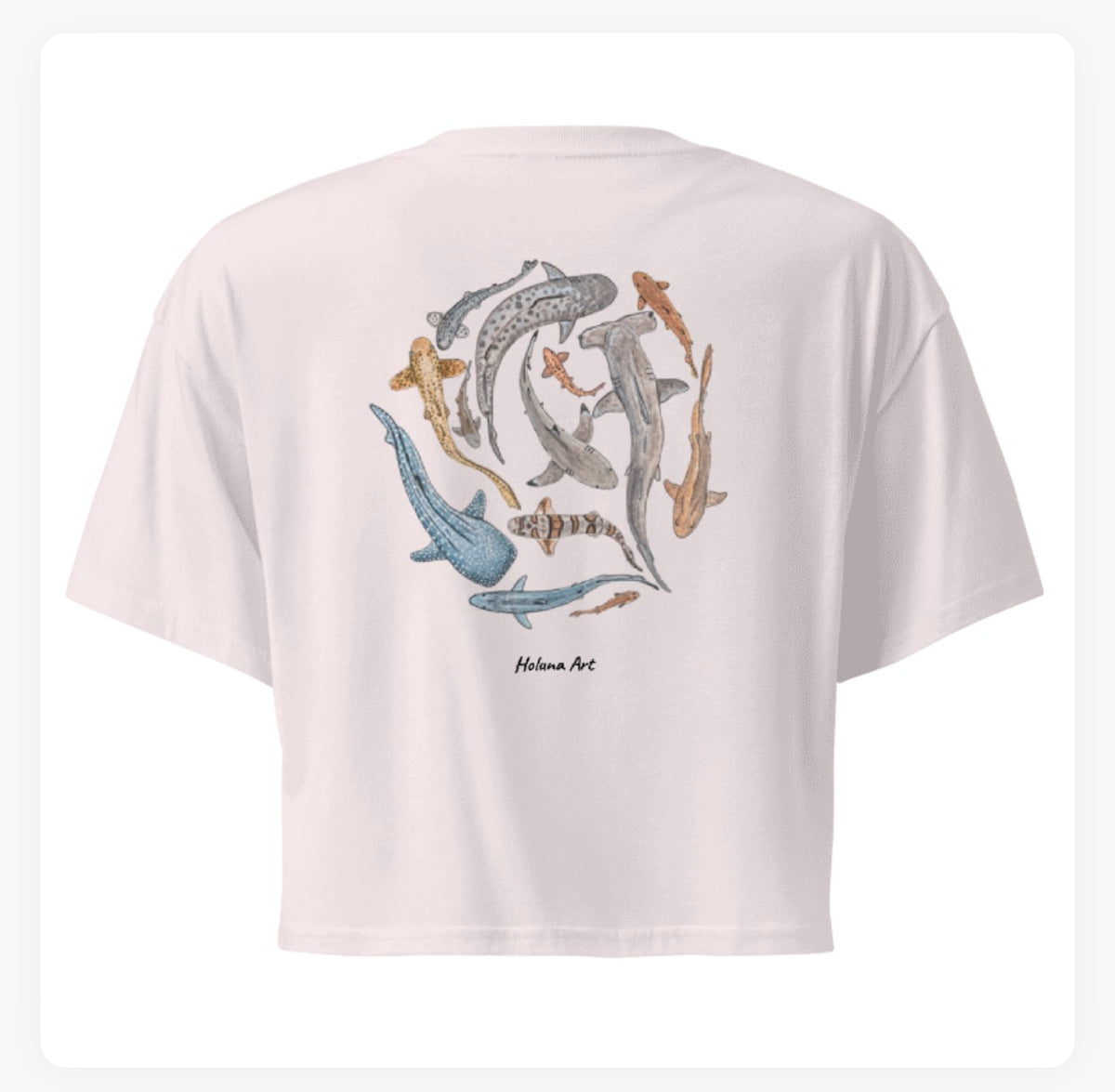 Shiver of Sharks Women's Crop Top