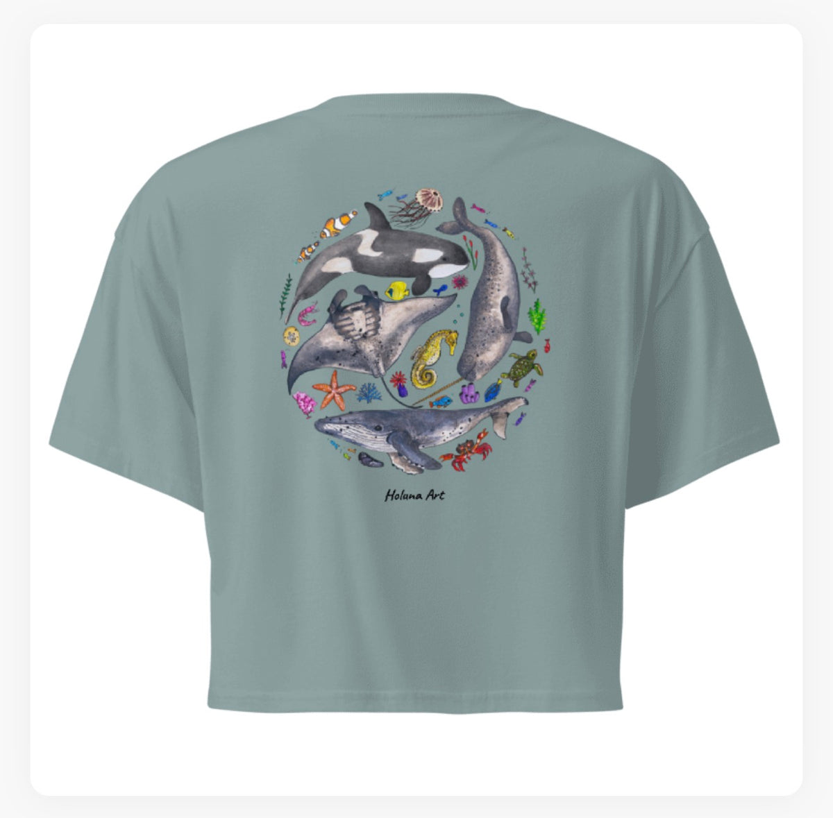 Marine Animals Women's Crop Top