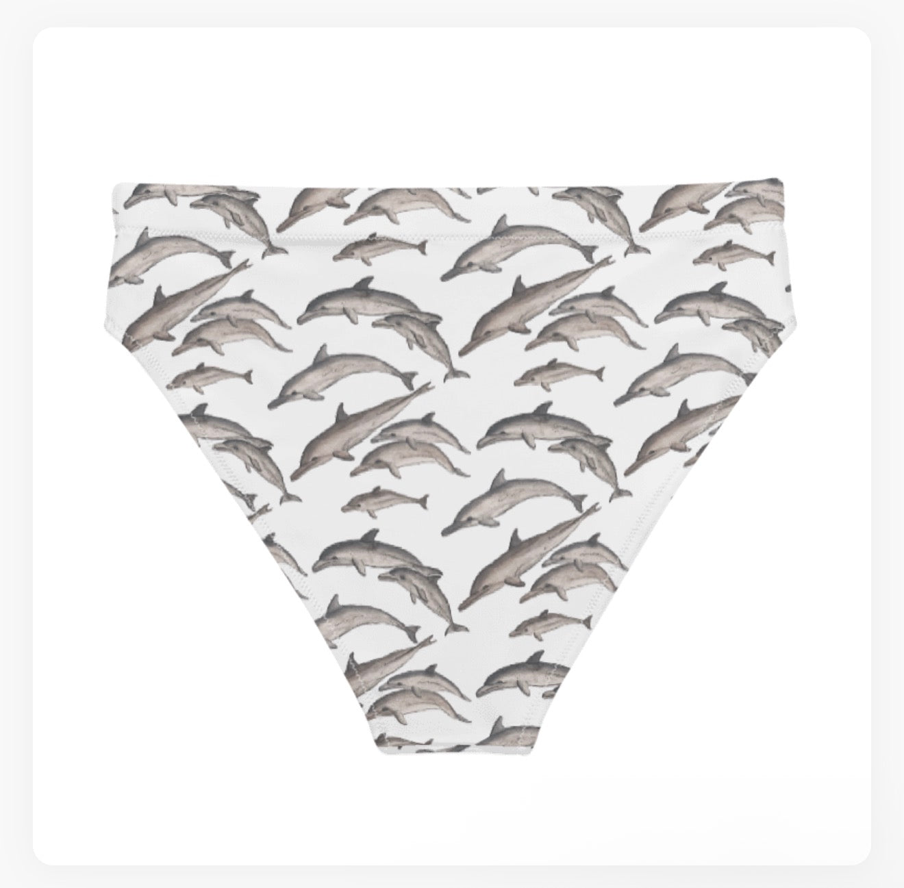 Dolphin Pod High Waisted Bikini Bottoms