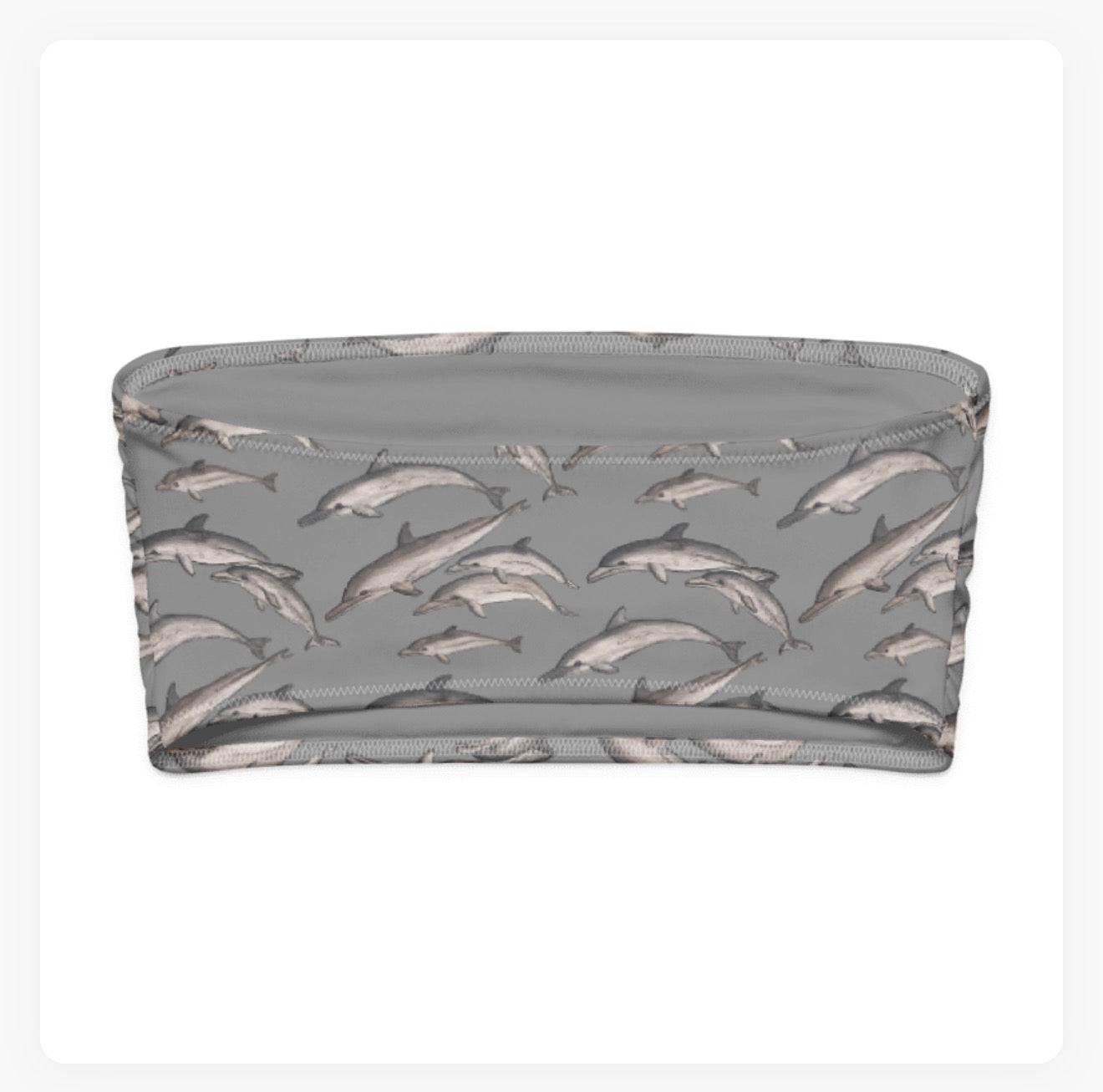 Dolphin Pod Bandeau Bikini Top