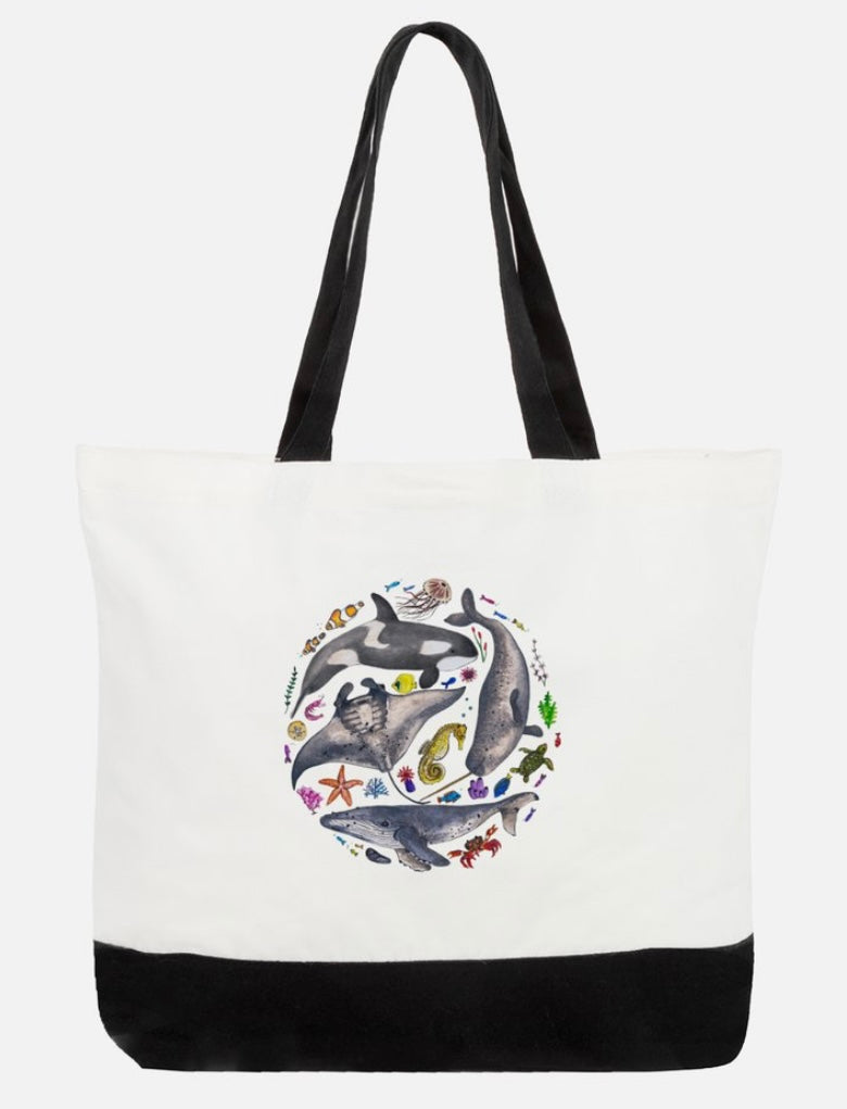 Marine Life Beach Bag