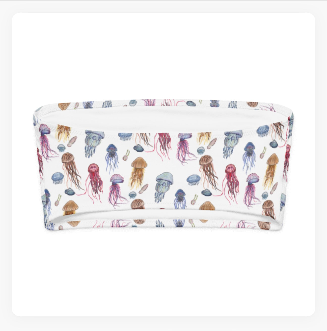 Jellyfish Bandeau Bikini Top