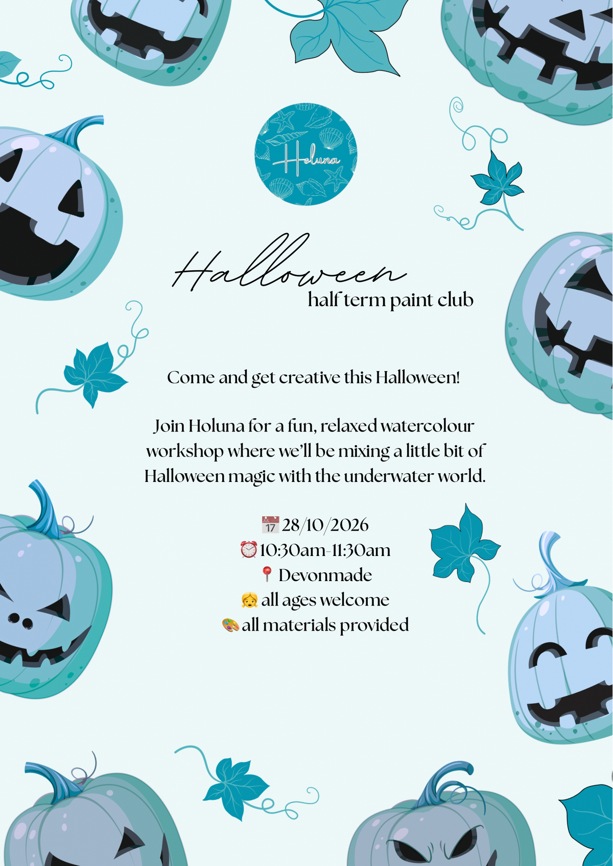 Halloween Half Term Paint Club