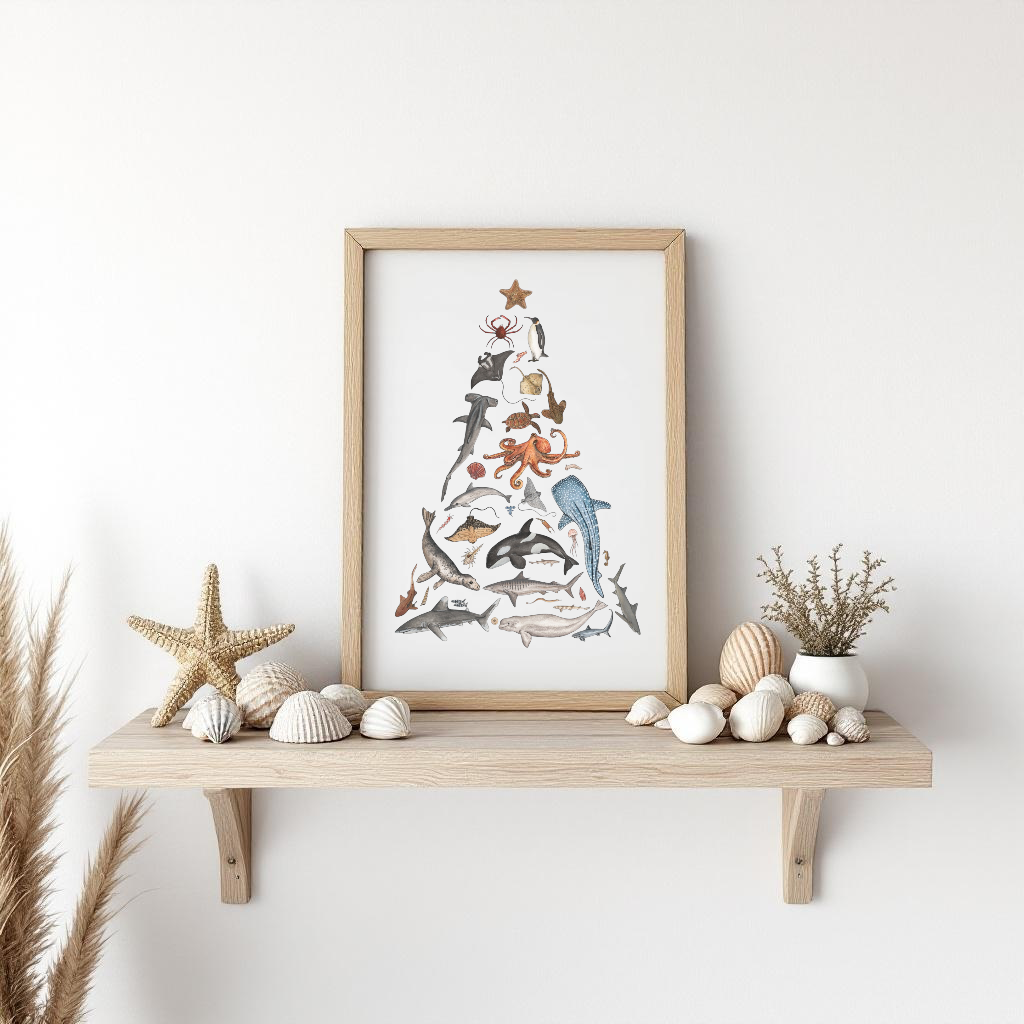 Seas & Greetings Fine Art Watercolour Print