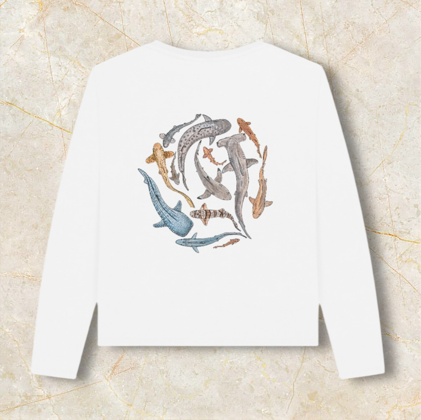Shark Life Long Sleeve Top