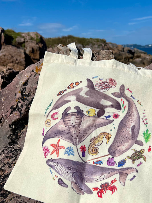 Marine Life Tote Bag