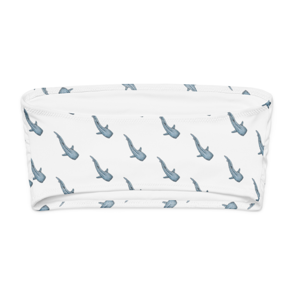 Whale Shark Bandeau Bikini Top