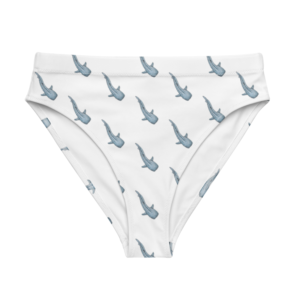 Whale Shark High Waisted Bikini Bottoms