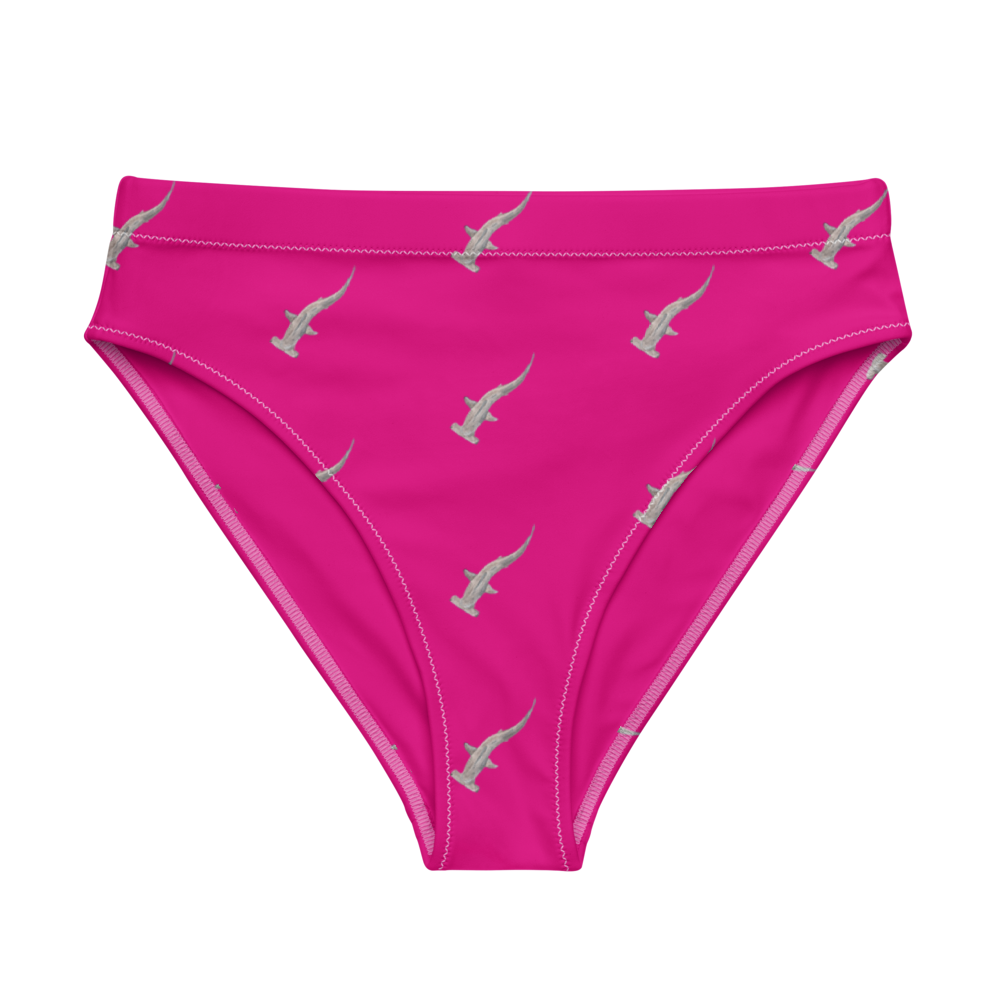 Hammerhead Shark High Waisted Bikini Bottoms