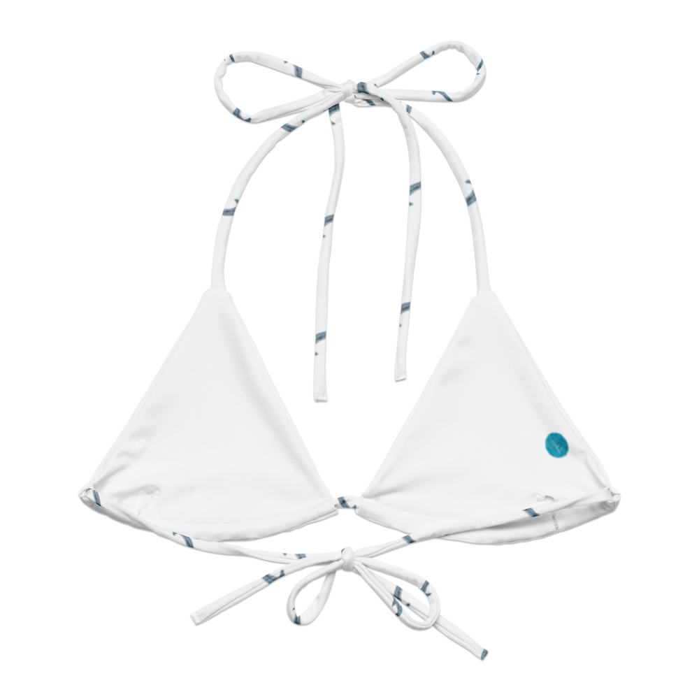 Whale Shark String Bikini Top