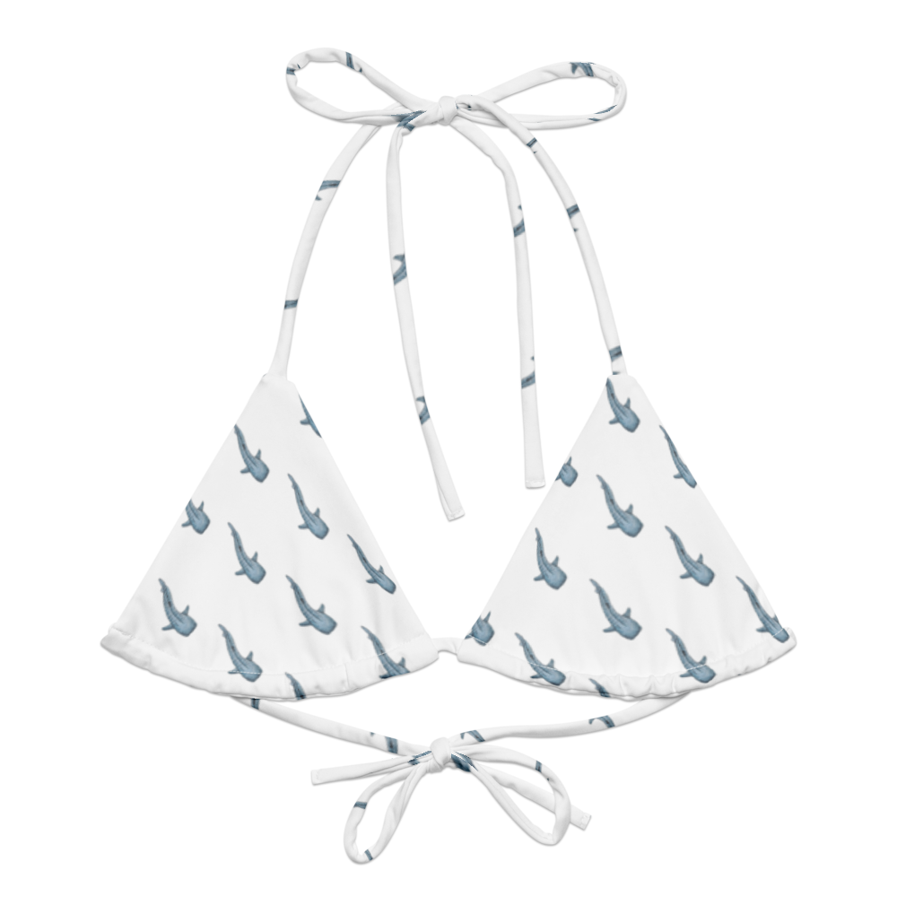 Whale Shark String Bikini Top