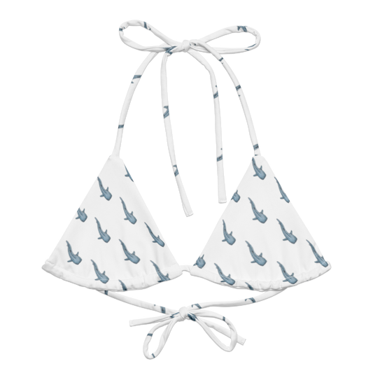 Whale Shark String Bikini Top